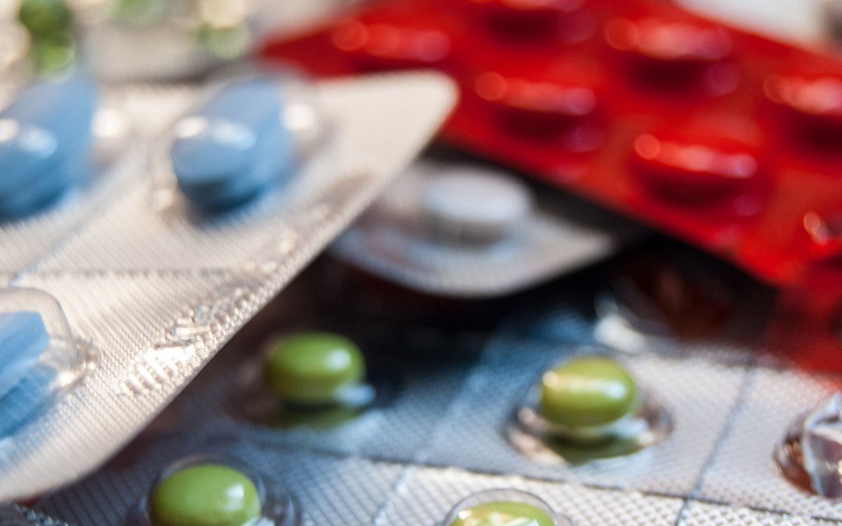 Prescription pills in blister packs