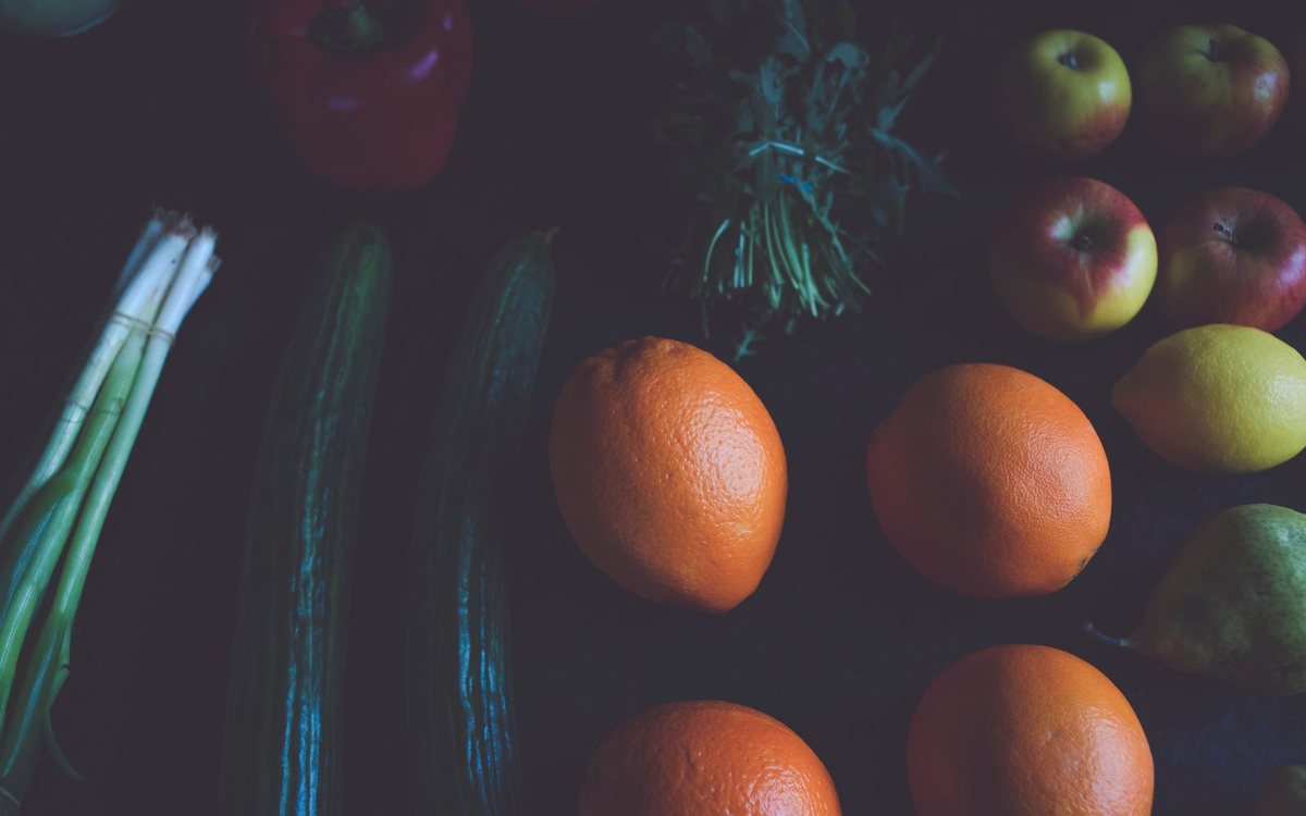 A colorful assortment of fresh fruits and vegetables